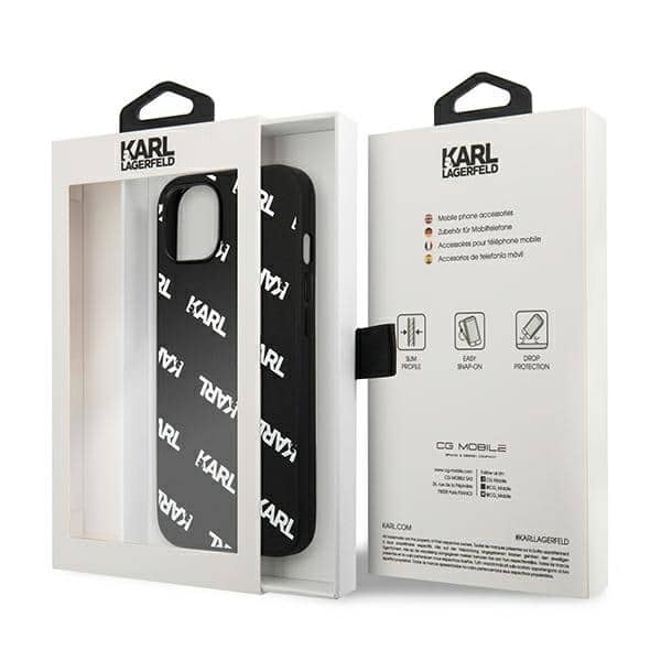Karl Lagerfeld Allover - θήκη για Apple iPhone 13 mini - Μαύρο - Image 8
