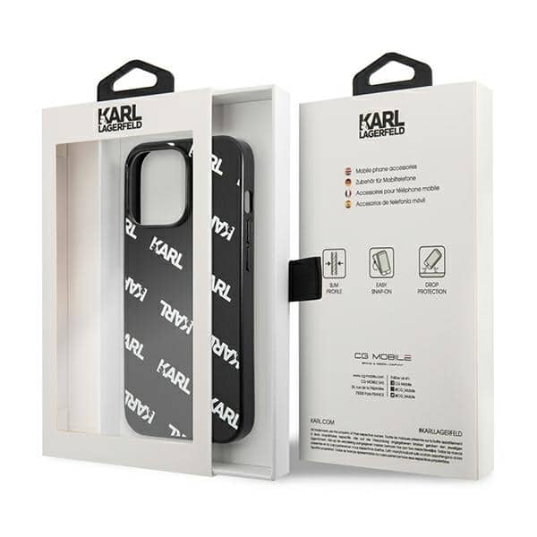 Karl Lagerfeld Allover - θήκη για Apple iPhone 13 Pro / - Μαύρο - Image 8