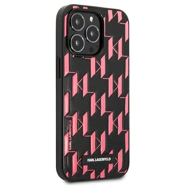 Karl Lagerfeld Μονόγραμμα - θήκη για Apple iPhone 13 / Pro - Ροζ - Image 4