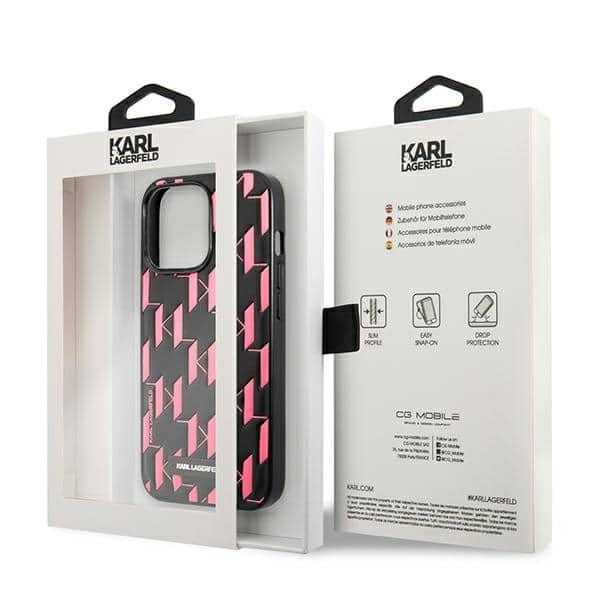 Karl Lagerfeld Monogram - θήκη για Apple iPhone 13 Pro Max - Ροζ - Image 8