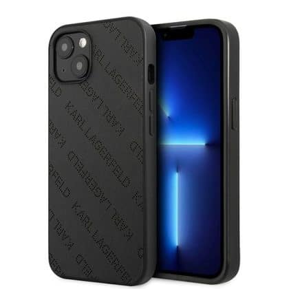 Karl Lagerfeld Perforated Allover - θήκη για Apple iPhone 13 mini - Μαύρο