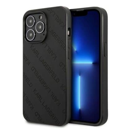 Karl Lagerfeld Perforated Allover - θήκη για Apple iPhone 13 Pro / - Μαύρο