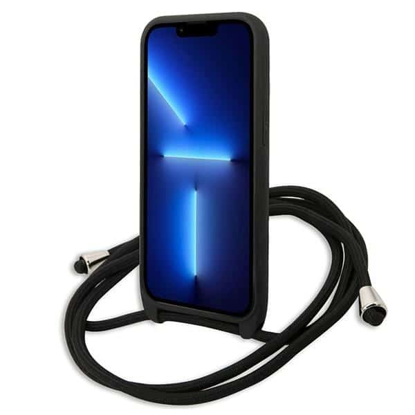 Karl Lagerfeld Leather Monogram Patch and Cord - θήκη για Apple iPhone 13 Pro / - Μαύρο - Image 4