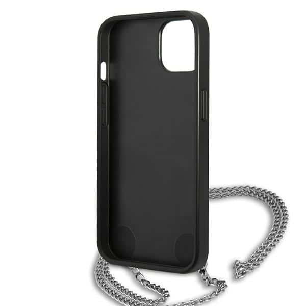 Karl Lagerfeld Leather Textured and Chain - θήκη για Apple iPhone 13 - Μαύρο - Image 7