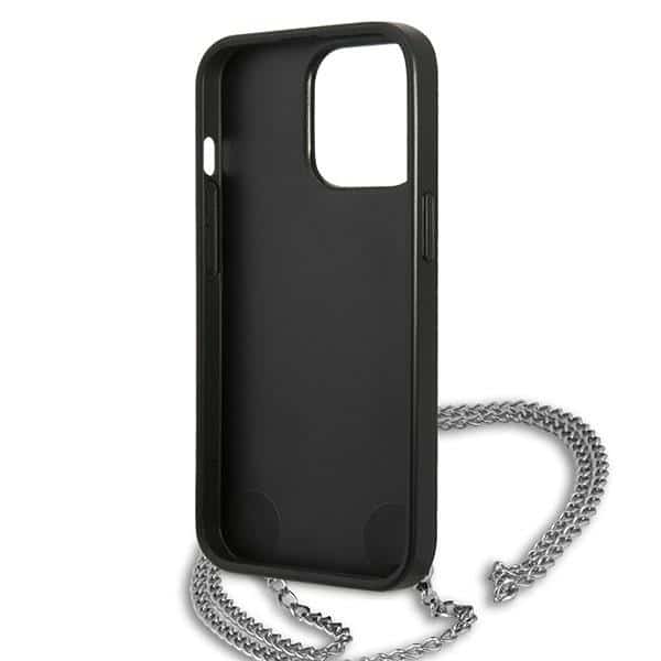 Karl Lagerfeld Leather Textured and Chain - θήκη για Apple iPhone 13 Pro / - Μαύρο - Image 7