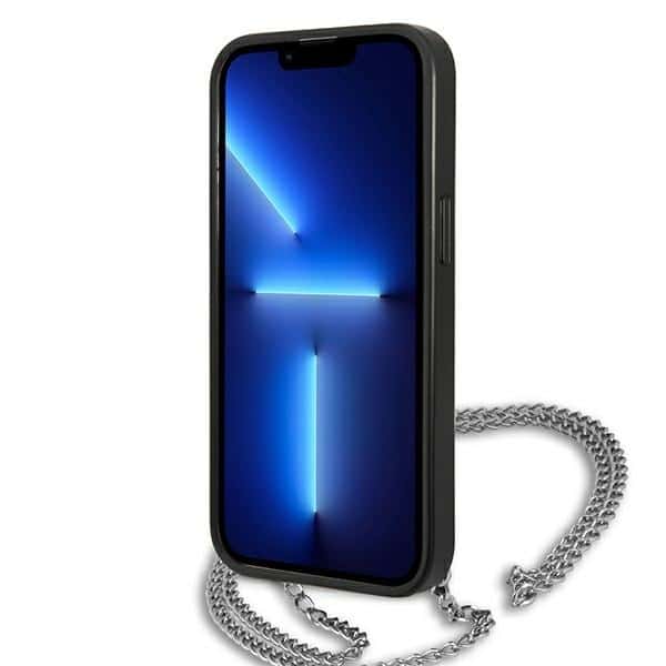Karl Lagerfeld Leather Textured and Chain - θήκη για Apple iPhone 13 Pro Max - Μαύρο - Image 5