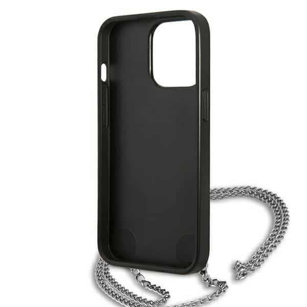 Karl Lagerfeld Leather Textured and Chain - θήκη για Apple iPhone 13 Pro Max - Μαύρο - Image 7