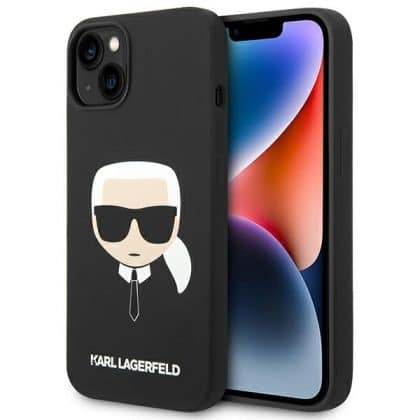 Karl Lagerfeld Silicone Karl`s Head - Apple iPhone 14 Plus / 15 - Μαύρο