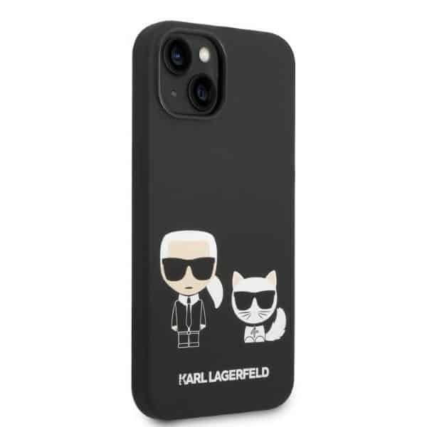 Karl Lagerfeld Silicone Karl & Choupette Magsafe - Apple iPhone 14 Plus / 15 - Μαύρο - Image 4