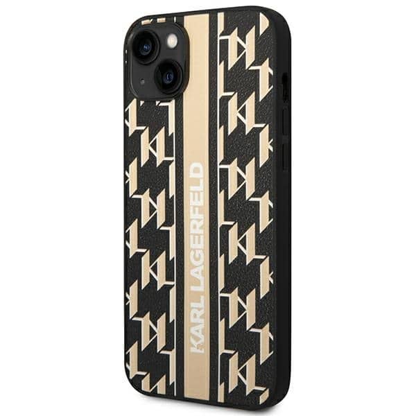 Karl Lagerfeld Monogram Stripe - θήκη για Apple iPhone 14 Plus - Καφέ - Image 2