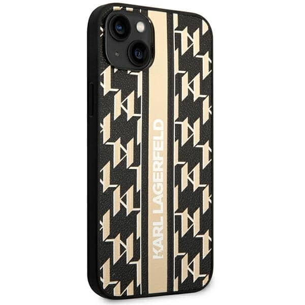 Karl Lagerfeld Monogram Stripe - θήκη για Apple iPhone 14 Plus - Καφέ - Image 4