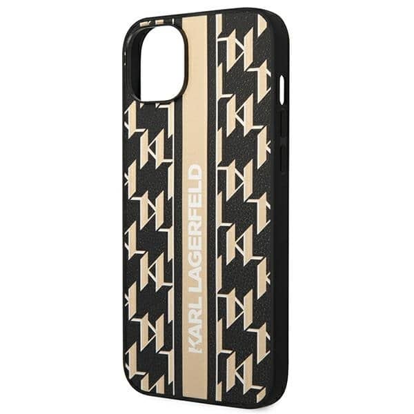 Karl Lagerfeld Monogram Stripe - θήκη για Apple iPhone 14 Plus - Καφέ - Image 6