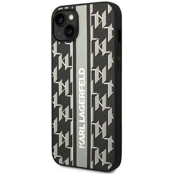 Karl Lagerfeld Monogram Stripe - θήκη για Apple iPhone 14 Plus - Γκρι - Image 2