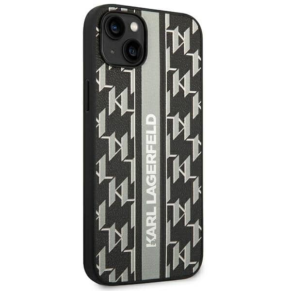 Karl Lagerfeld Monogram Stripe - θήκη για Apple iPhone 14 Plus - Γκρι - Image 4