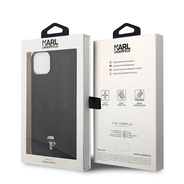Karl Lagerfeld Puffy Ikonik Pin - θήκη για Apple iPhone 14 Plus - Μαύρο - Image 8