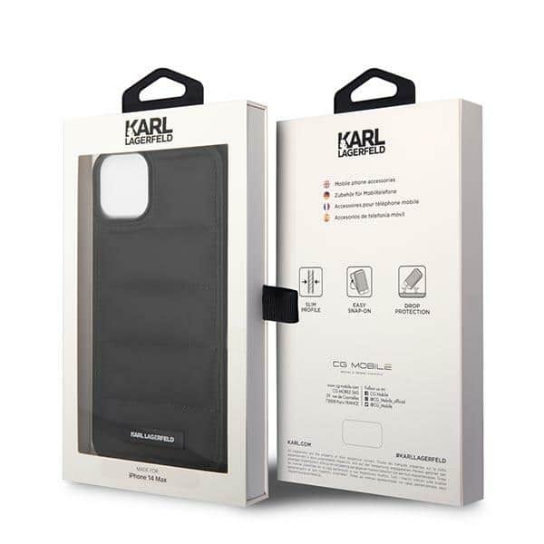 Karl Lagerfeld Puffy Elongated Logo - θήκη για Apple iPhone 14 Plus / 15 - Μαύρο - Image 8
