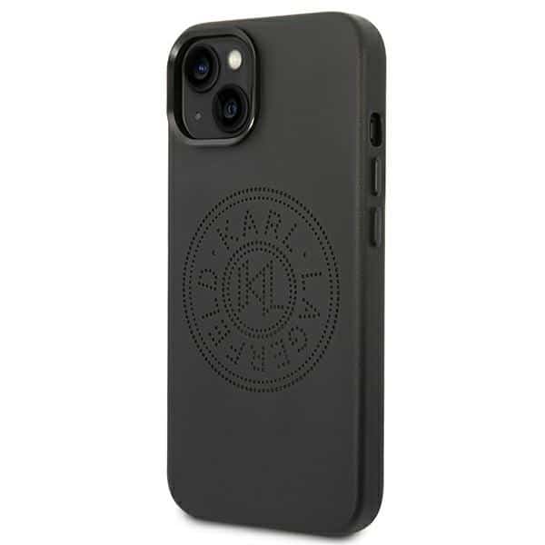 Karl Lagerfeld Leather Perforated Logo - θήκη για Apple iPhone 14 Plus - Μαύρο - Image 2