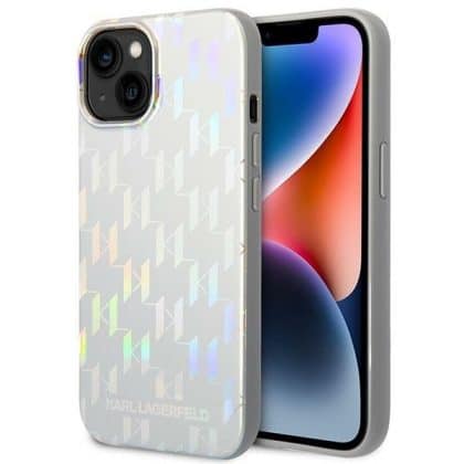 Karl Lagerfeld Monogram Iridescent - θήκη για Apple iPhone 14 Plus - Διάφανο