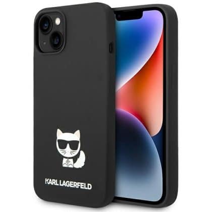 Karl Lagerfeld Silicone Choupette - θήκη για Apple iPhone 14 Plus - Μαύρο