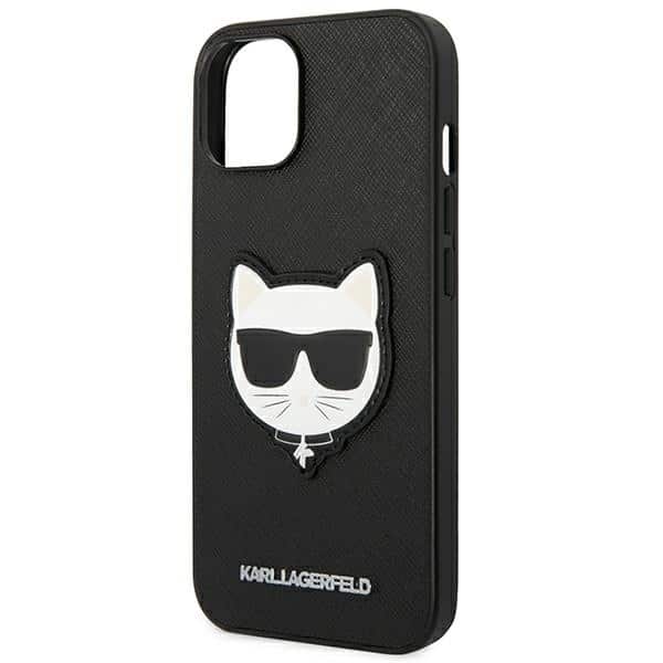 Karl Lagerfeld Saffiano Choupette Head Patch - θήκη για Apple iPhone 14 Plus - Μαύρο - Image 6