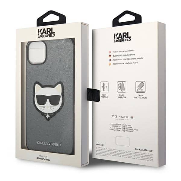 Karl Lagerfeld Saffiano Choupette Head Patch - θήκη για Apple iPhone 14 Plus - Διάφανο - Image 8