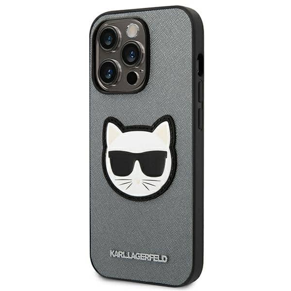 Karl Lagerfeld Saffiano Choupette Head Patch - θήκη για Apple iPhone 14 Pro - Διάφανο - Image 2