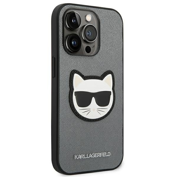 Karl Lagerfeld Saffiano Choupette Head Patch - θήκη για Apple iPhone 14 Pro - Διάφανο - Image 4