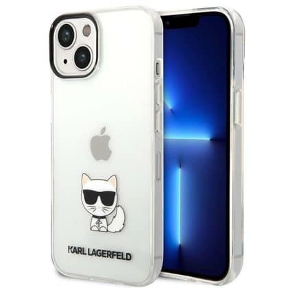 Karl Lagerfeld Choupette - θήκη για Apple iPhone 14 Plus / 15 - Διάφανο