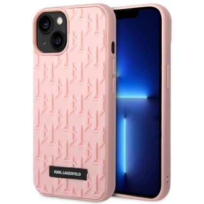 Karl Lagerfeld 3D Monogram - θήκη για Apple iPhone 14 Plus - Ροζ