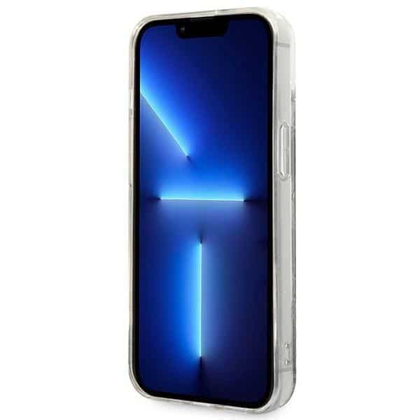 Karl Lagerfeld Liquid Glitter Monogram - θήκη για Apple iPhone 14 - Μαύρο - Image 5