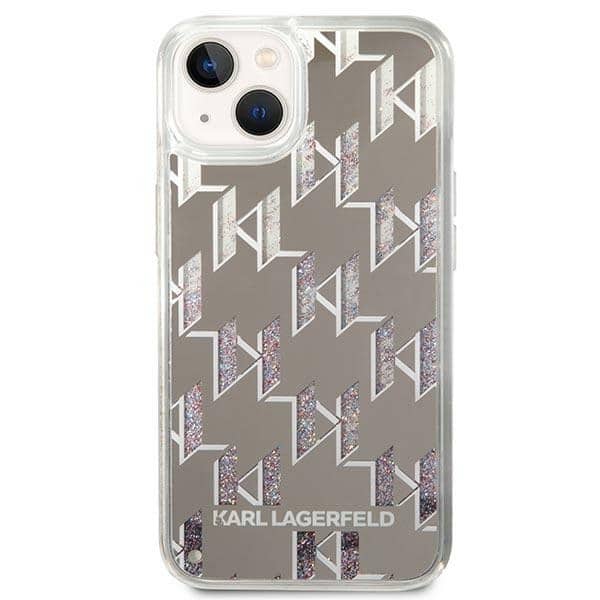 Karl Lagerfeld Liquid Glitter Monogram - θήκη για Apple iPhone 14 - Διάφανο - Image 3