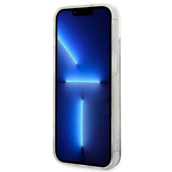 Karl Lagerfeld Liquid Glitter Monogram - θήκη για Apple iPhone 14 - Διάφανο - Image 5