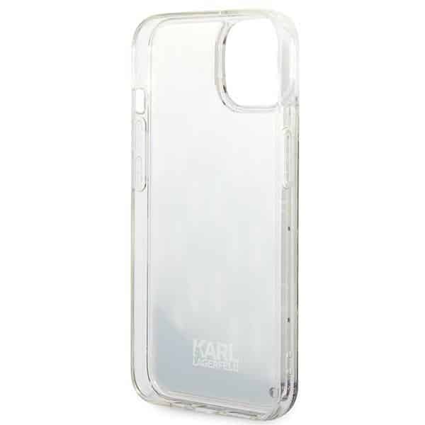 Karl Lagerfeld Liquid Glitter Monogram - θήκη για Apple iPhone 14 - Διάφανο - Image 7
