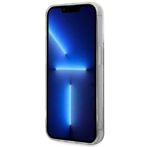 Karl Lagerfeld Liquid Glitter Monogram - θήκη για Apple iPhone 14 Pro - Διάφανο - Image 5