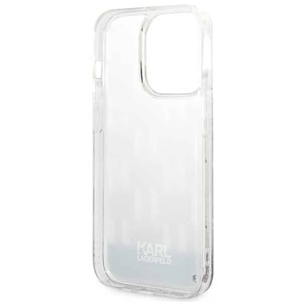 Karl Lagerfeld Liquid Glitter Monogram - θήκη για Apple iPhone 14 Pro - Διάφανο - Image 7