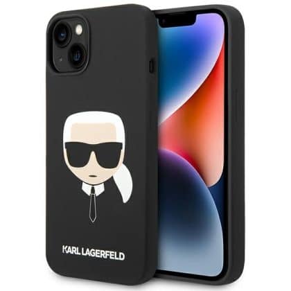 Karl Lagerfeld Silicone Karl`s Head - θήκη για Apple iPhone 14 Plus - Μαύρο