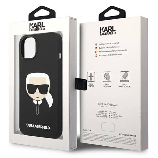 Karl Lagerfeld Silicone Karl`s Head - θήκη για Apple iPhone 14 Plus - Μαύρο - Image 8
