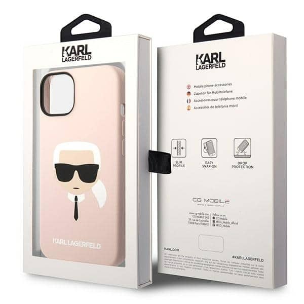 Karl Lagerfeld Silicone Karl`s Head - θήκη για Apple iPhone 14 Plus - Ροζ - Image 8