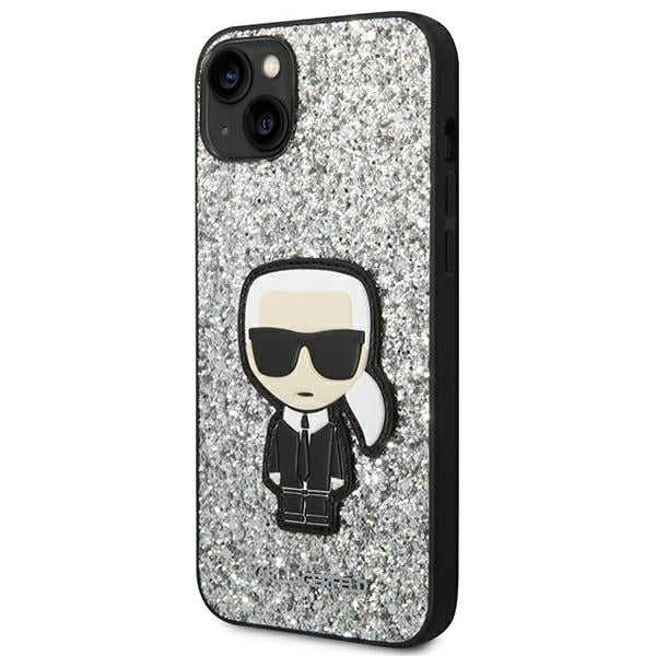 Karl Lagerfeld Glitter Flakes Ikonik - θήκη για Apple iPhone 14 Plus - Διάφανο - Image 2