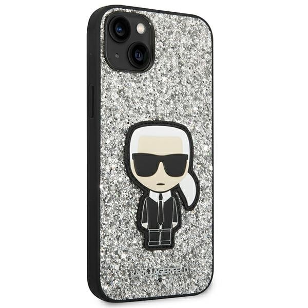 Karl Lagerfeld Glitter Flakes Ikonik - θήκη για Apple iPhone 14 Plus - Διάφανο - Image 4