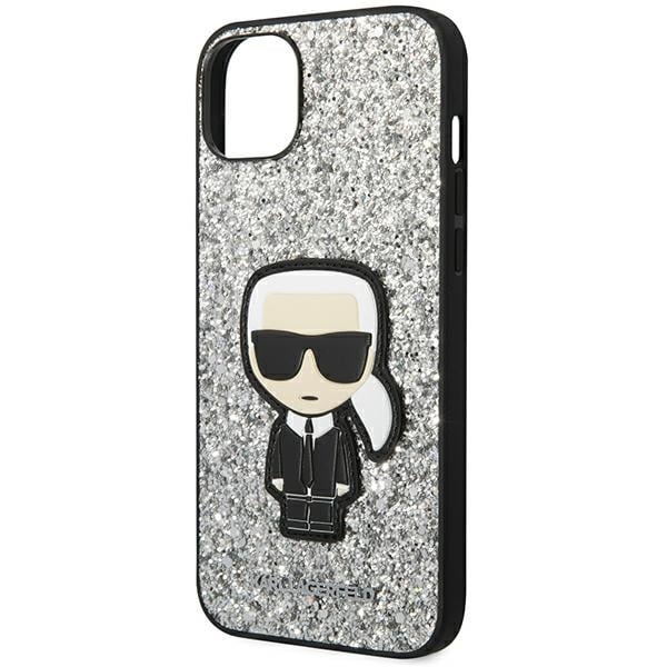 Karl Lagerfeld Glitter Flakes Ikonik - θήκη για Apple iPhone 14 Plus - Διάφανο - Image 6
