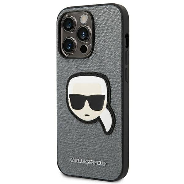 Karl Lagerfeld Saffiano Karl`s Head Patch - θήκη για Apple iPhone 14 Pro Max - Διάφανο - Image 2