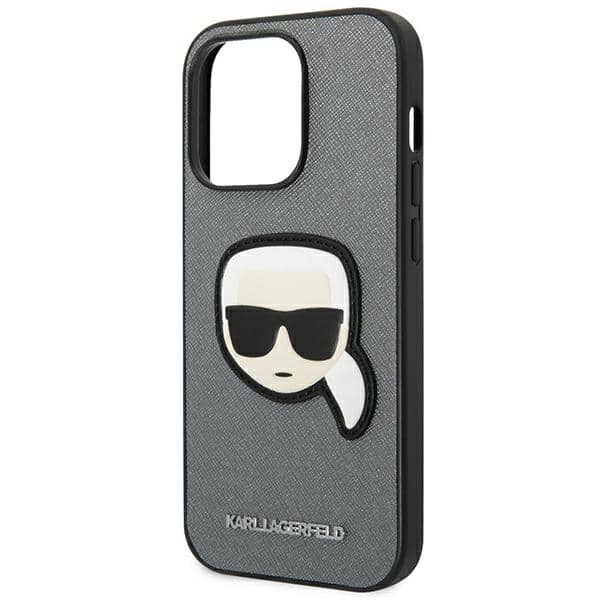 Karl Lagerfeld Saffiano Karl`s Head Patch - θήκη για Apple iPhone 14 Pro Max - Διάφανο - Image 6