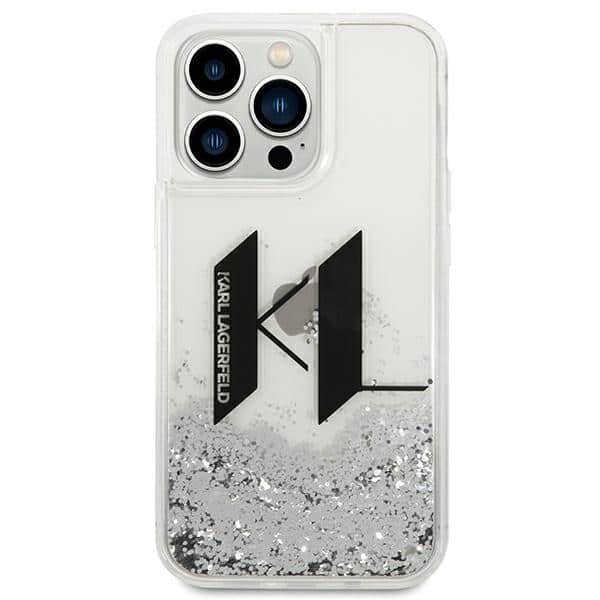 Karl Lagerfeld Liquid Glitter Big KL - θήκη για Apple iPhone 14 Pro - Διάφανο - Image 3