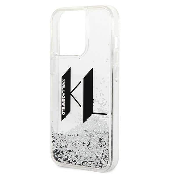 Karl Lagerfeld Liquid Glitter Big KL - θήκη για Apple iPhone 14 Pro - Διάφανο - Image 6