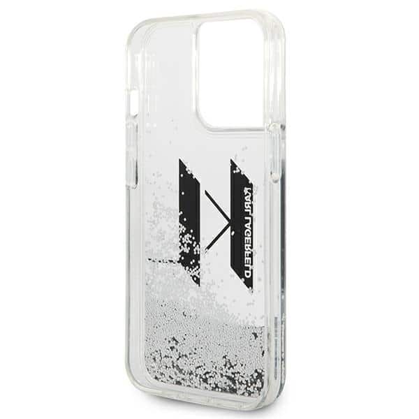 Karl Lagerfeld Liquid Glitter Big KL - θήκη για Apple iPhone 14 Pro - Διάφανο - Image 7