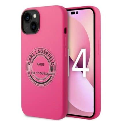 Karl Lagerfeld Silicone RSG - θήκη για Apple iPhone 14 Plus - Ροζ