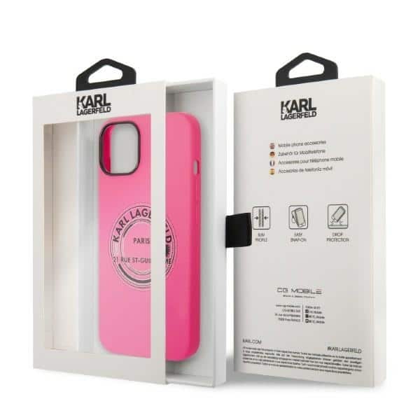 Karl Lagerfeld Silicone RSG - θήκη για Apple iPhone 14 Plus - Ροζ - Image 8