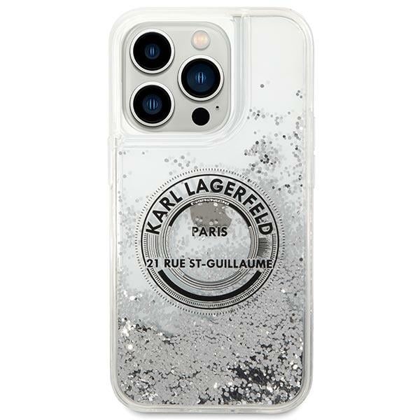 Karl Lagerfeld Liquid Glitter - θήκη για Apple iPhone 14 Pro - Διάφανο - Image 3