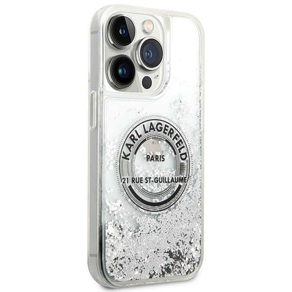 Karl Lagerfeld Liquid Glitter - θήκη για Apple iPhone 14 Pro Max - Διάφανο - Image 4